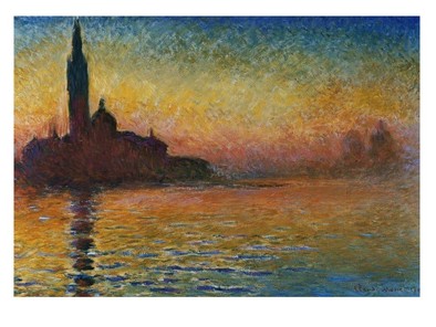San Giorgio Maggiore at Twilight - Claude Monet Paintings
